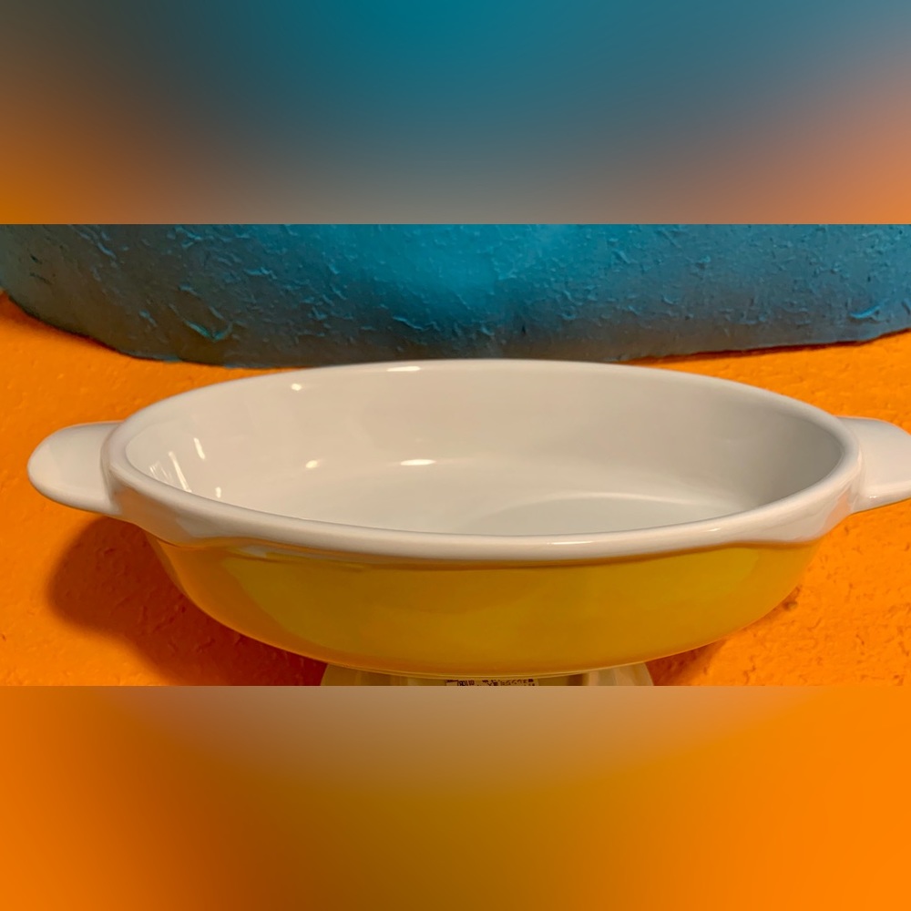 Michael Andrew Yellow Ceramic Ramekin Dish